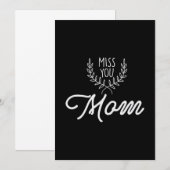 Mutter Geschenke Miss Sie Mama Einladung (Vorne/Hinten)
