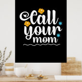 Mutter Geschenke nennen Sie Ihre Mama Poster (Küche)