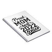 Mutter Geschenke Proud Mama Best 2022 Senior Notizblock (Rechte Seite)