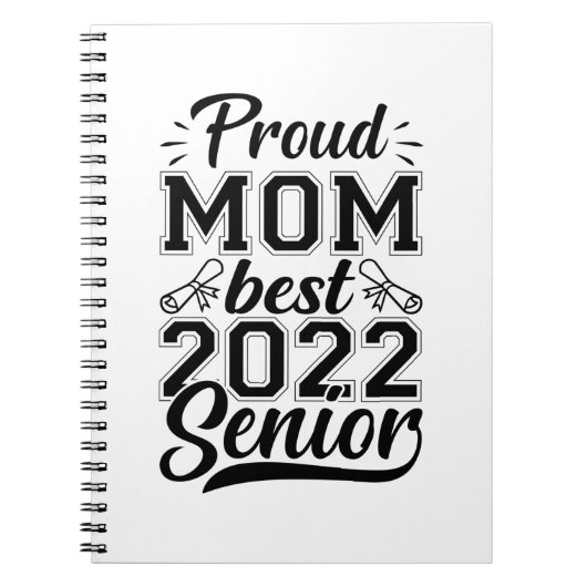 Mutter Geschenke Proud Mama Best 2022 Senior Notizblock (Vorderseite)