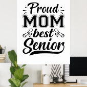 Mutter Geschenke Proud Mama Beste Senior Poster (Heimbüro)