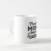 Mutter Geschenke Proud Mama Bester Abschluss Kaffeetasse (Vorderseite Links)