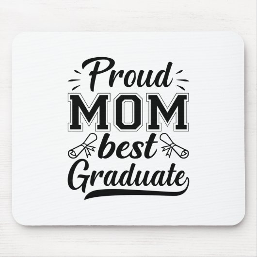 Mutter Geschenke Proud Mama Bester Abschluss Mousepad (Vorne)