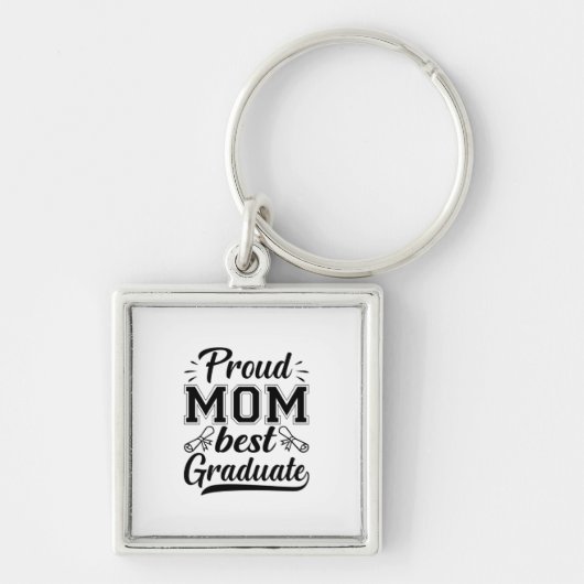 Mutter Geschenke Proud Mama Bester Abschluss Schlüsselanhänger (Vorne)