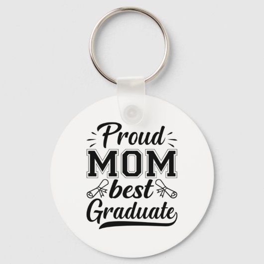Mutter Geschenke Proud Mama Bester Abschluss Schlüsselanhänger (Vorderseite)