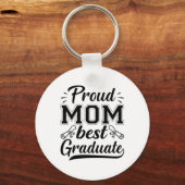 Mutter Geschenke Proud Mama Bester Abschluss Schlüsselanhänger (Vorderseite)