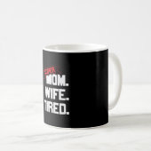 Mutter Geschenke Super Mama und Super-Ehefrau Kaffeetasse (VorderseiteRechts)