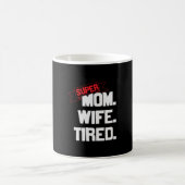 Mutter Geschenke Super Mama und Super-Ehefrau Kaffeetasse (Mittel)