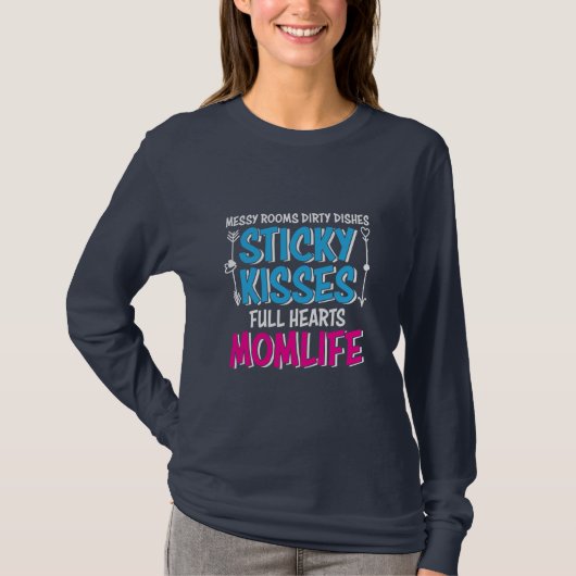 Mutter Geschenke Vollherz Mama Leben T-Shirt (Vorderseite)