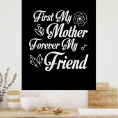 Mutter Geschenke zuerst meine Mutter für immer mei Poster (Küche)