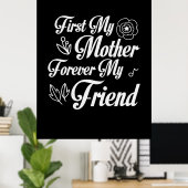 Mutter Geschenke zuerst meine Mutter für immer mei Poster (Heimbüro)