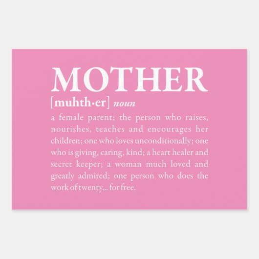 Mutter Geschenkpapier Set (Vorderseite 3)