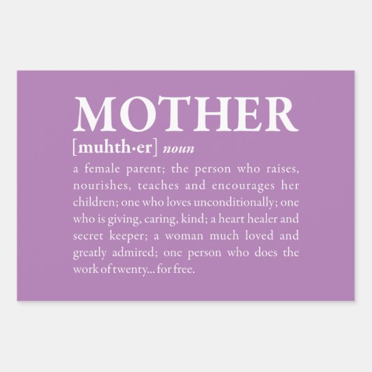 Mutter Geschenkpapier Set (Vorderseite 2)