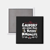 Mutter Geschenkwäsche Kisses Mama Leben Magnet (Vorderseite/Rückseite)