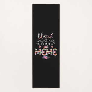 Mutter gesegnet, als Mama und Meme-Blume bezeichne Yogamatte