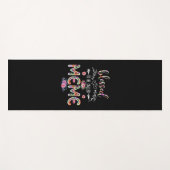 Mutter gesegnet, als Mama und Meme-Blume bezeichne Yogamatte (Vorderseite (Horizontal))