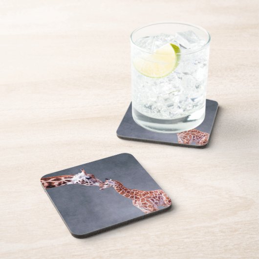 Mutter Getty Bild-| u. Baby-Giraffe Getränkeuntersetzer (Rechte Seite)