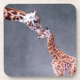 Mutter Getty Bild-  u. Baby-Giraffe Getränkeuntersetzer
