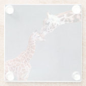 Mutter Getty Bild-| u. Baby-Giraffe Glasuntersetzer (Rückseite)