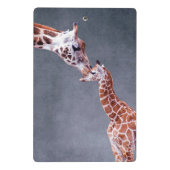 Mutter Getty Bild-| u. Baby-Giraffe Mini Klemmbrett (Rückseite)