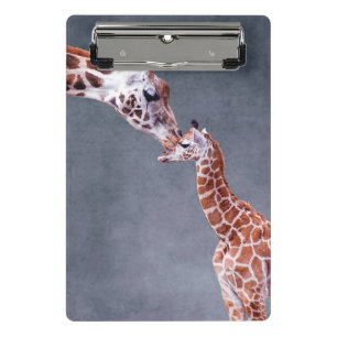 Mutter Getty Bild- u. Baby-Giraffe Mini Klemmbrett