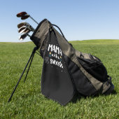 Mutter gibt Mama mit Swoosh ein Geschenk Golfhandtuch (Gras)