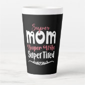 Mutter Gift Super Mama Super Ehefrau Milchtasse (Vorderseite)