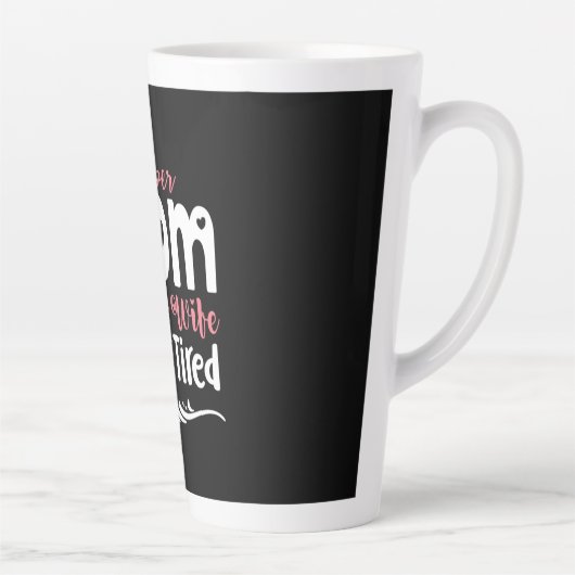Mutter Gift Super Mama Super Ehefrau Milchtasse (Rechts)