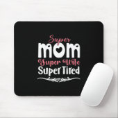 Mutter Gift Super Mama Super Ehefrau Mousepad (Mit Mouse)