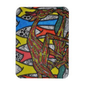 Mutter Giraffe Magnet (Vertikal)