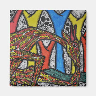 Mutter-Giraffe Magnet