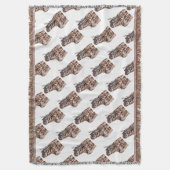Mutter Giraffe mit Baby Giraffe Decke (Vorderseite Vertikal)