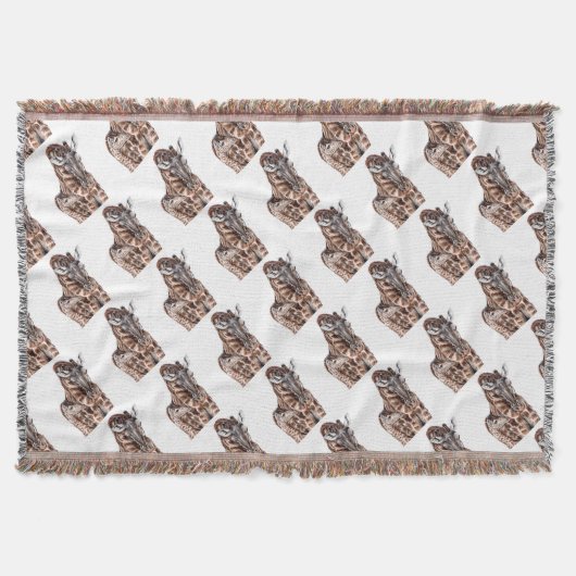 Mutter Giraffe mit Baby Giraffe Decke (Vorderseite)
