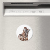 Mutter Giraffe mit Baby Giraffe Magnet (In Situ (Geschirrspüler))