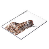 Mutter Giraffe mit Baby Giraffe Notizblock (Linke Seite)
