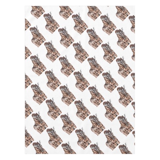 Mutter Giraffe mit Baby Giraffe Tischdecke (Vorderseite)