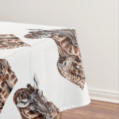 Mutter Giraffe mit Baby Giraffe Tischdecke (Beispiel)