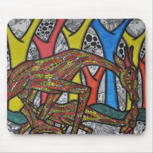 Mutter-Giraffe Mousepad