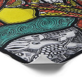 Mutter Giraffe Poster (Ecke)