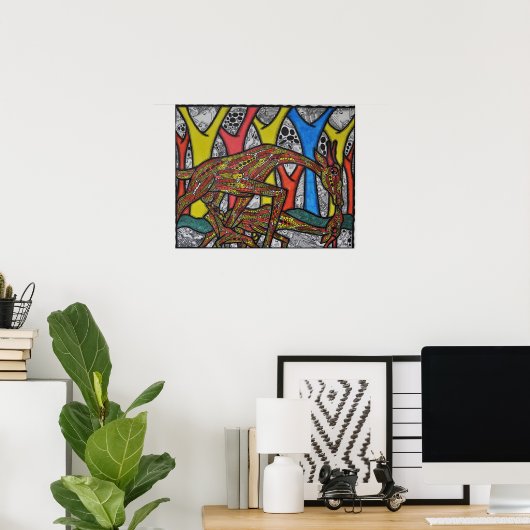 Mutter Giraffe Poster (Heimbüro)