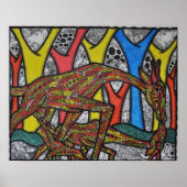 Mutter Giraffe Poster (Vorne)