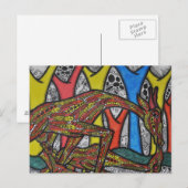 Mutter Giraffe Postkarte (Vorne/Hinten)