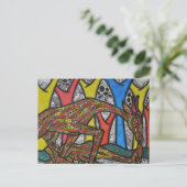 Mutter Giraffe Postkarte (Stehend Vorderseite)