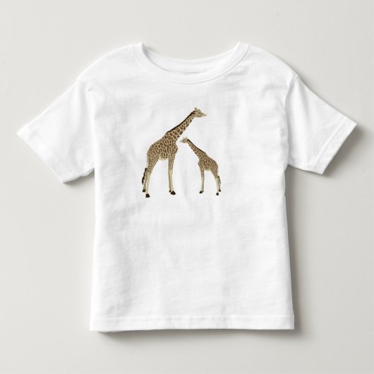 Mutter Giraffe Toddler T-Shirt (Vorderseite)