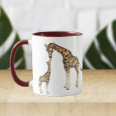Mutter Giraffe und Baby Giraffe Tasse