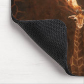 Mutter Giraffe und Baby Mousepad (Ecke)