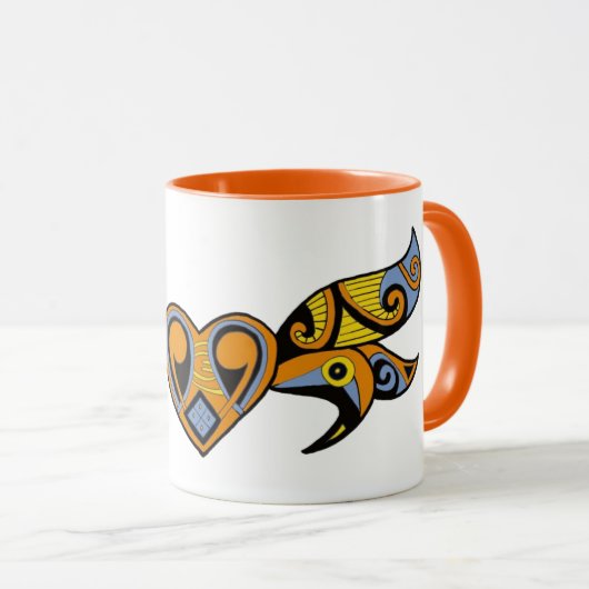 Mutter Goddess Trypillian Ukrainisch Tasse (VorderseiteRechts)