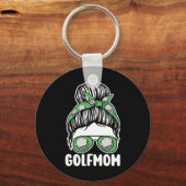 Mutter Golfer Mama Golfspielen Schlüsselanhänger (Vorderseite)