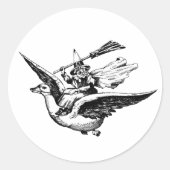 Mutter Goose Day Runder Aufkleber (Vorderseite)