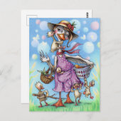 Mutter Goose Postkarte (Vorne/Hinten)